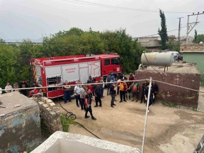 Mardin&rsquo;de evde &ccedil;ıkan yangında 4 kişi dumandan etkilendi