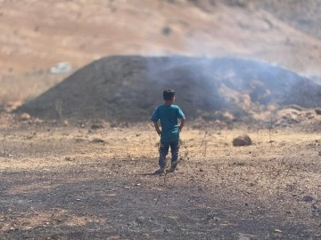 Mardin&rsquo;de yangının ağır bilan&ccedil;osu havadan g&ouml;r&uuml;nt&uuml;lendi
