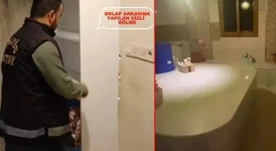 Masaj salonunda fuhşa s&uuml;r&uuml;klenen 9 yabancı uyruklu kadın gizli b&ouml;lmeden &ccedil;ıktı