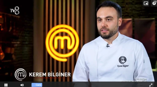 MasterChef'de son beşe kalan Kerem beyaz &ouml;nl&uuml;ğ&uuml; ilk giyen yarışmacı oldu