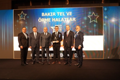 Mega Metal&rsquo;e İhracatın Metalik Yıldızları&rsquo;nda &ldquo;Bakır Tel ve &Ouml;rme Halatlar&rdquo; Kategorisinde İkincilik &Ouml;d&uuml;l&uuml;