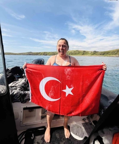 Melisa Uluarslan, Kuzey Kanalı&rsquo;nı ge&ccedil;en 3. T&uuml;rk kadın sporcu oldu