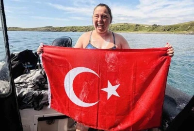 Melisa Uluarslan, Kuzey Kanalı&rsquo;nı ge&ccedil;en 3. T&uuml;rk kadın sporcu oldu