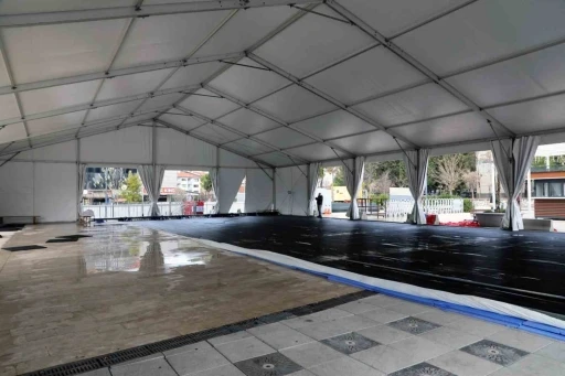 Menteşe buz paten pisti a&ccedil;ılıyor
