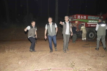 Menteşe&rsquo;deki orman yangınında &ccedil;alışmalar gece boyunca s&uuml;rd&uuml;
