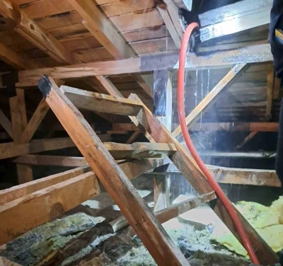 Menteşe TOKİ&rsquo;de &ccedil;atı yangını korkuttu