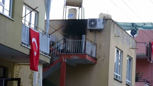 Merdivende piknik t&uuml;p&uuml;yle yapılan pişi yangın &ccedil;ıkardı
