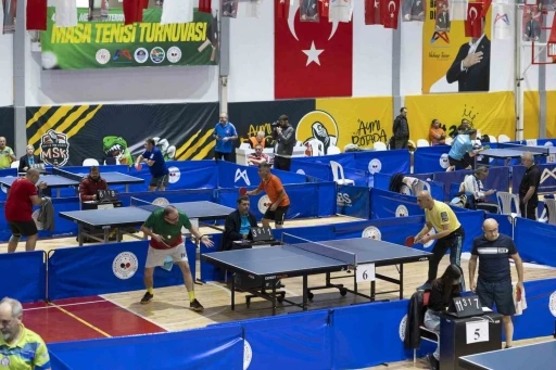 Mersin 4. Veteranlar Masa Tenisi Turnuvası&rsquo;nda 196 sporcu yarıştı