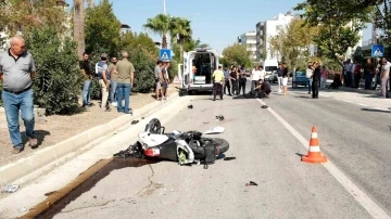 Mersin&rsquo;de patpat motosikletle &ccedil;arpıştı: 1 &ouml;l&uuml;, 1 yaralı
