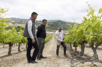 Mersin&rsquo;de &uuml;reticilere damlama sulama sistemi anlatılıyor
