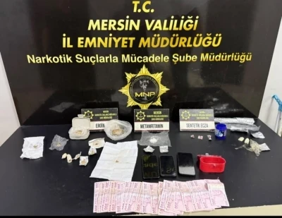Mersin&rsquo;de uyuşturucu taciri 5 ş&uuml;pheli yakalanıp tutuklandı