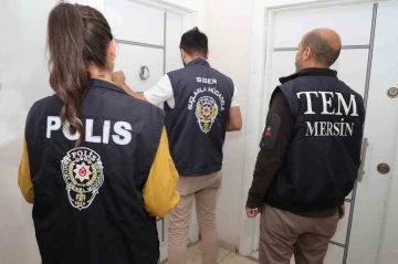 Mersin&rsquo;deki m&uuml;stehcen yayın operasyonu: 4 tutuklama
