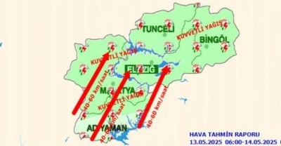Meteorolojiden 5 il i&ccedil;in &rsquo;kuvvetli yağış&rsquo; uyarısı
