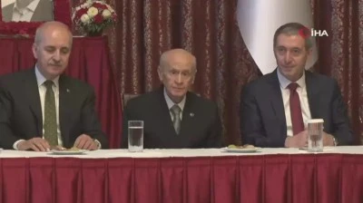 MHP lideri Bah&ccedil;eli, aylar sonra Meclis'te Sırrı S&uuml;reyya &Ouml;nder'in anma t&ouml;renine katıldı