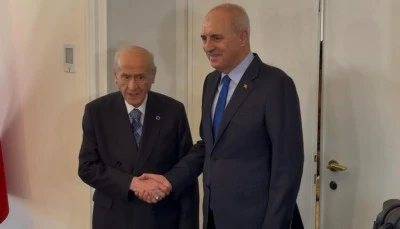MHP lideri Bah&ccedil;eli, TBMM Başkanı Kurtulmuş ile g&ouml;r&uuml;şt&uuml;