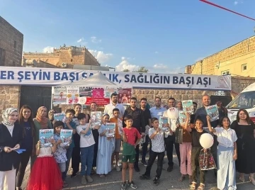 Midyat&rsquo;ta festivalde sağlık standında vatandaşlar bilgilendirildi yoğun ilgi
