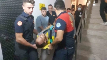 Milas&rsquo;ta asans&ouml;r&uuml;n halatı koptu: 2 yaralı
