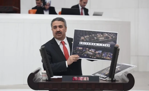 Milletvekili Alkayış, Adıyaman&rsquo;da yapılan yatırımları meclis k&uuml;rs&uuml;s&uuml;nde dile getirdi
