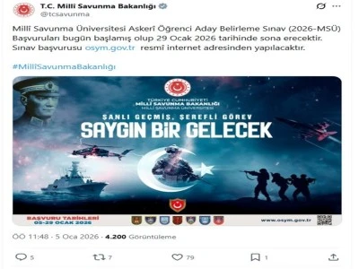 Milli Savunma &Uuml;niversitesi başvuruları başladı