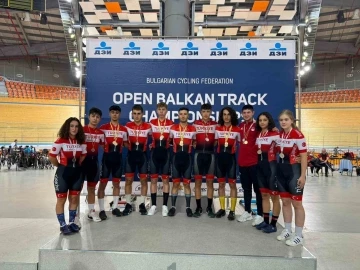 Millilerden, Balkan A&ccedil;ık Pist Bisikleti Şampiyonası&rsquo;na 20 madalya ile rekor
