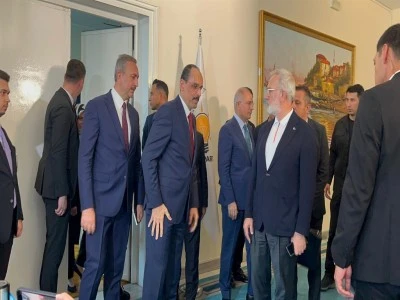 MİT Başkanı Kalın, TBMM'de AK Parti'yi ziyaret etti