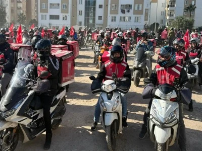 Motokuryeler eylemlerine devam ediyor