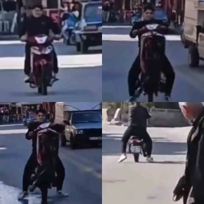 Motosikletin &ouml;n&uuml;n&uuml; kaldırdı, 41 bin TL ceza yedi
