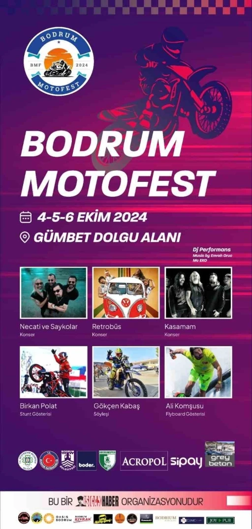 Motosikletliler Bodrum&rsquo;da buluşuyor
