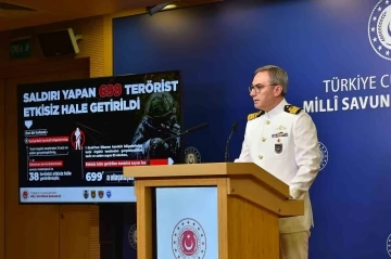 MSB: &ldquo;Irak ve Suriye&rsquo;nin kuzeyi dahil son bir haftada 50 ter&ouml;rist etkisiz hale getirilmiştir&rdquo;
