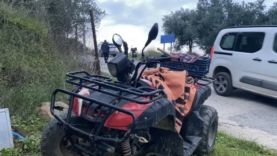 Mudanya'da ATV devrildi, 1'i ağır 2 kişi yaralandı