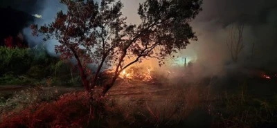 Mudanya'da bağ evi alevlere teslim oldu