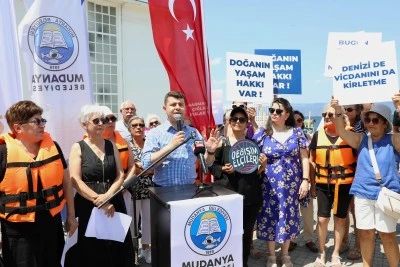 Mudanya'da 'Temiz Marmara' eylemi! 
