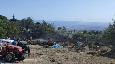 Mudanya'daki &ccedil;&ouml;pl&uuml;k yangını zeytinliklere sı&ccedil;radı