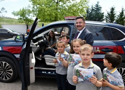 Mudanya Hask&ouml;yl&uuml; miniklere trafik bilinci