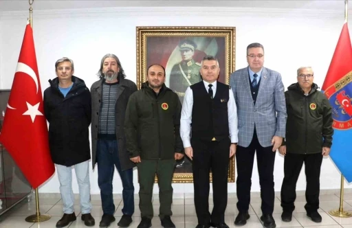 Muğla B&uuml;y&uuml;kşehir Gazeteciler Cemiyeti&rsquo;nden, Tuğgeneral B&uuml;y&uuml;k&rsquo;e ziyaret
