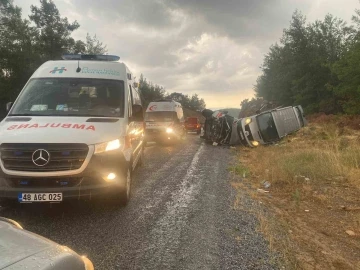 Muğla&rsquo;da 2 kaza, 1 &ouml;l&uuml;, 14 yaralı
