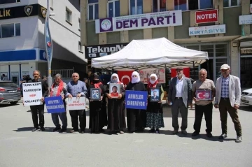 Muş&rsquo;ta acılı annelerin evlat n&ouml;beti devam ediyor