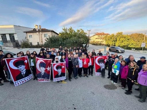 Mysia Yolları&rsquo;nda Atat&uuml;rk&rsquo;&uuml; anma y&uuml;r&uuml;y&uuml;ş&uuml;