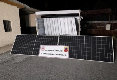 Nevşehir&rsquo;de g&uuml;neş paneli hırsızlığına 3 tutuklama