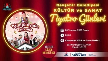Nevşehir&rsquo;de &rsquo;Kumpanyada Curcuna&rsquo; tiyatro oyunu sahnelenecek
