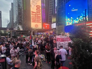 New York&rsquo;ta binlerce kişi Netanyahu&rsquo;yu protesto etti