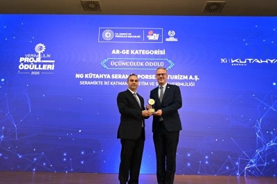 NG K&uuml;tahya Seramik&rsquo;e Sanayi Ve Teknoloji Bakanlığı&rsquo;ndan Verimlilik &Ouml;d&uuml;l&uuml;