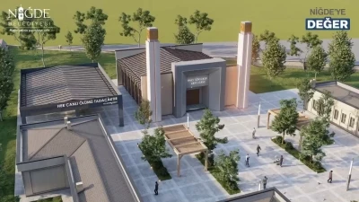 Niğde Belediyesi&rsquo;nden Hıdırlık Mezarlığı&rsquo;na yeni taziye evi projesi
