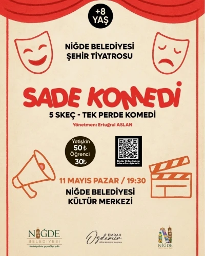 Niğde Belediyesi Şehir Tiyatrosu&rsquo;ndan g&uuml;lmeye doyuracak g&ouml;steri
