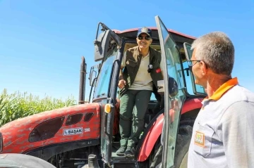 Niğde&rsquo;de sorgum-sudan otunun hasadı yapıldı
