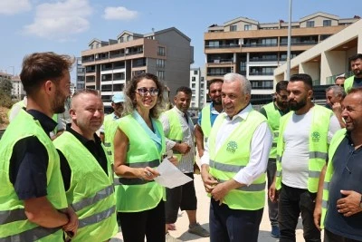 Nil&uuml;fer Belediyesi alt ve &uuml;st yapı &ccedil;alışmalarına devam ediyor