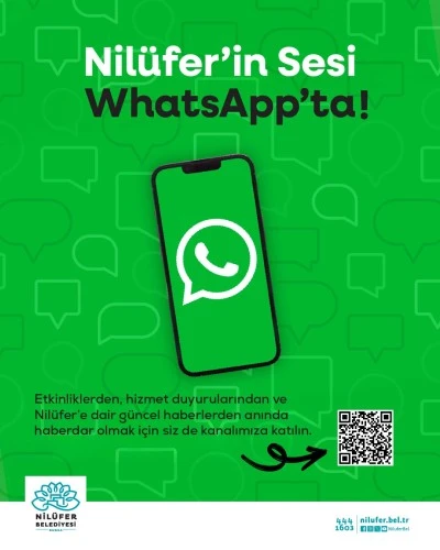 Nil&uuml;fer Belediyesi WhatsApp kanalı yayında