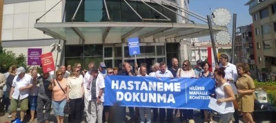Nil&uuml;fer'de vatandaşlardan hastane protestosu