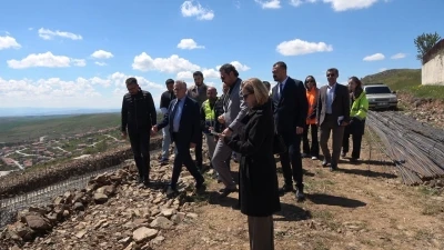 Nohutlu Tepe&rsquo;de bungalov otelin temeli atıldı
