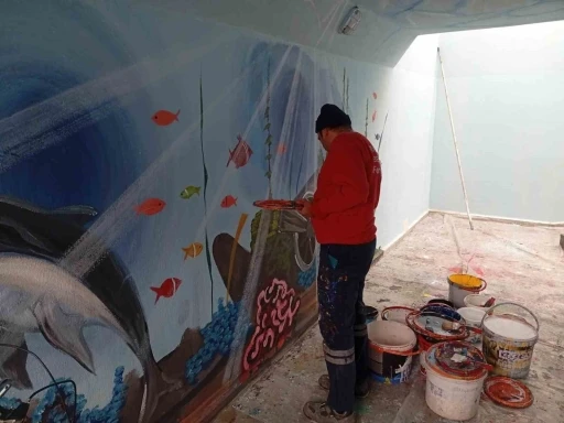 Nurlupınar alt ge&ccedil;idi sanatla g&uuml;zelleşti
